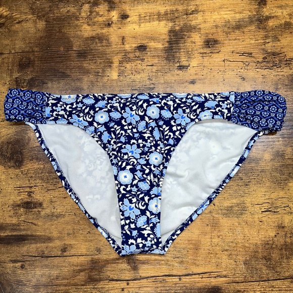 Jessica Simpson Bikini Bottom XL NWT Blue Flowers Floral‎ NWT - Picture 1 of 6